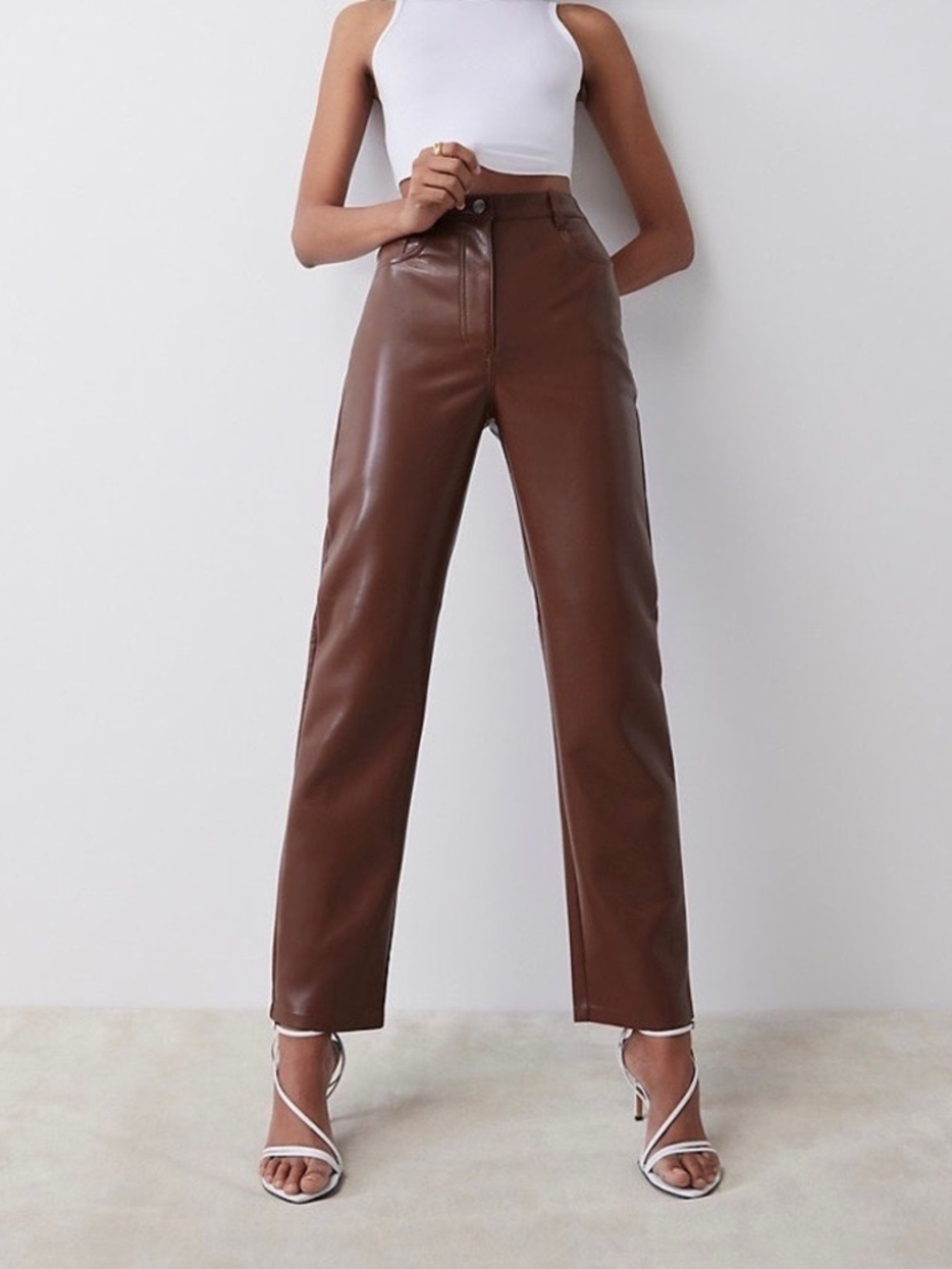 Aritzia Wilfred Melina Faux Leather Pants